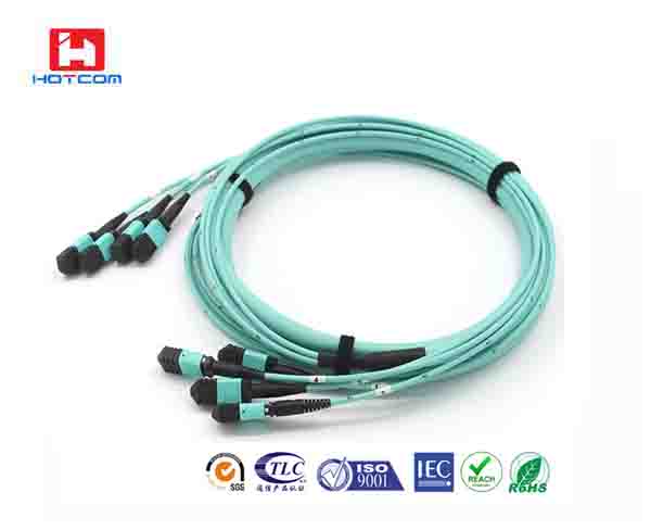 48Core MPO-MPO OM3-300 Fiber Patchcord 2m,LSZH